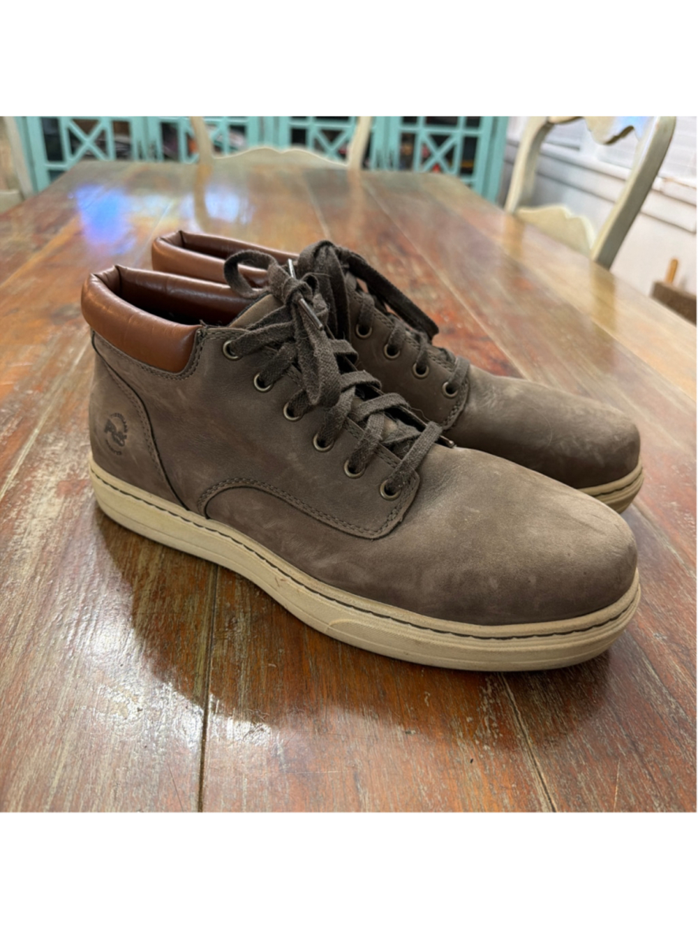 Timberland PRO Disruptor Alloy Toe Work Boots Mens 10.5 Walnut Leather A1BAB EH